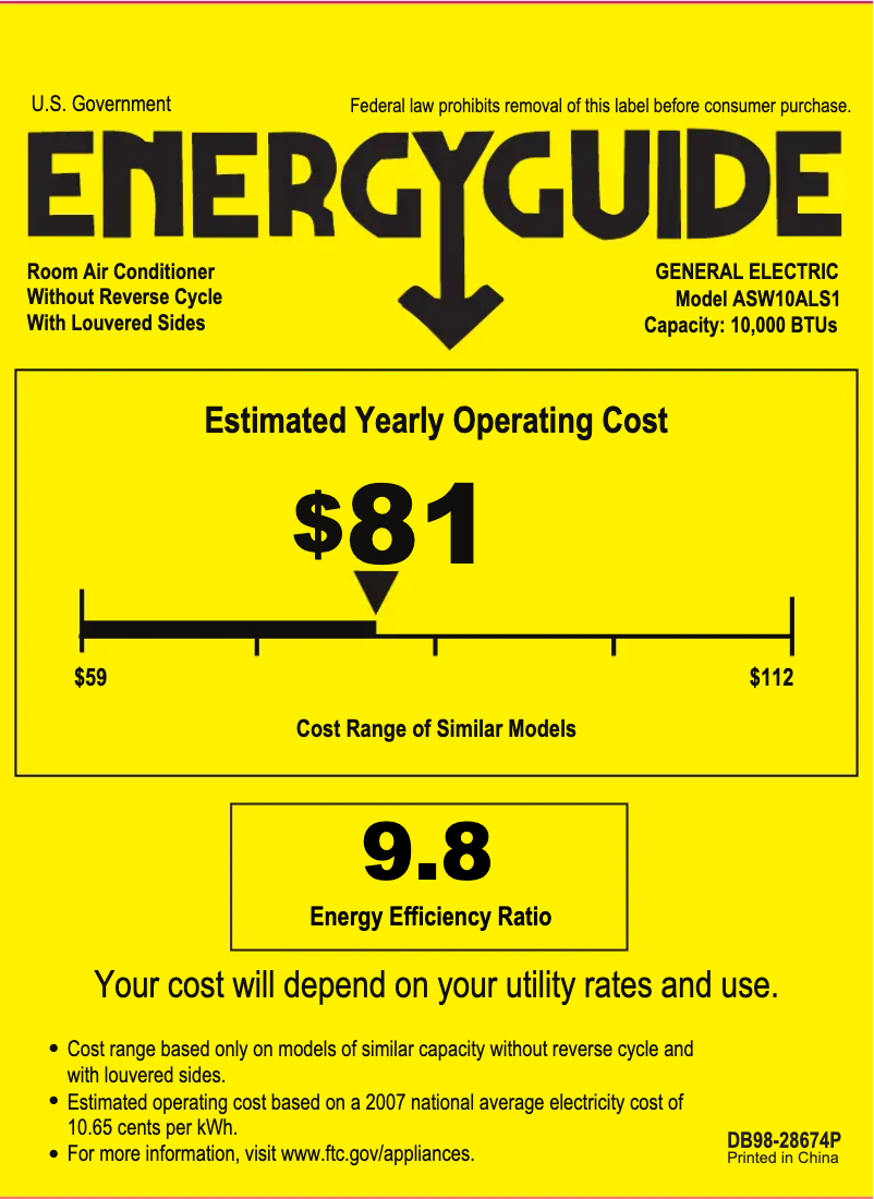 Image de la première page du manuel de l'appareil ASW10AL