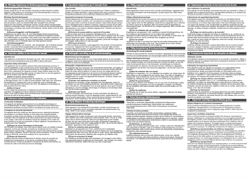 Page 1 de la notice Manuel utilisateur Siemens MQ66020