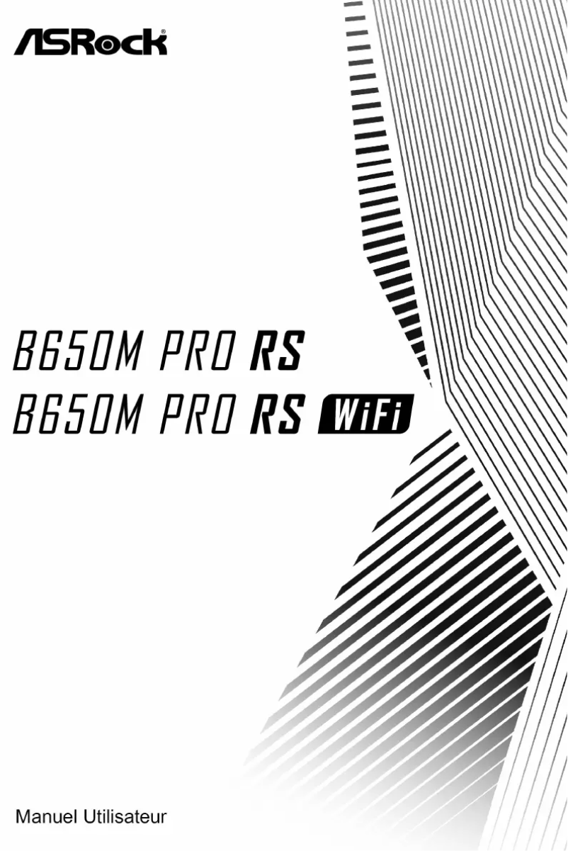 Page n°1 - Manuel utilisateur Asrock B650M Pro RS