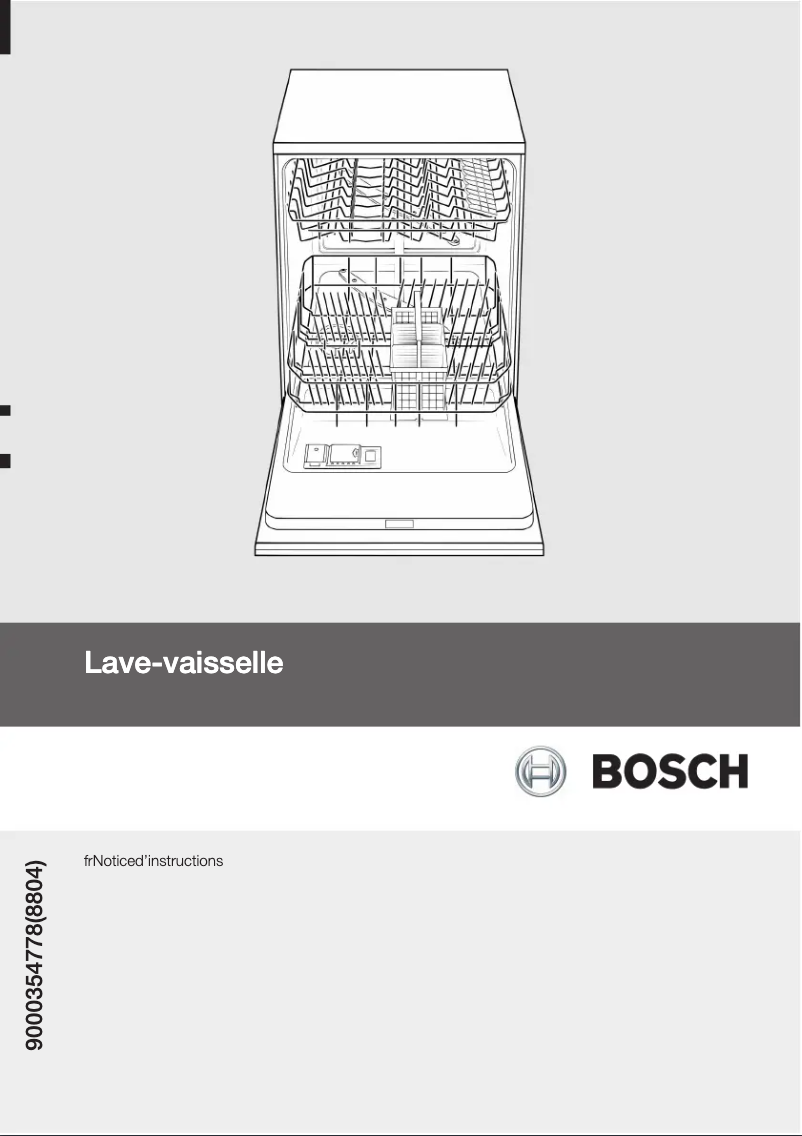 Page n°1 - Manuel utilisateur Bosch SGI46E42EP