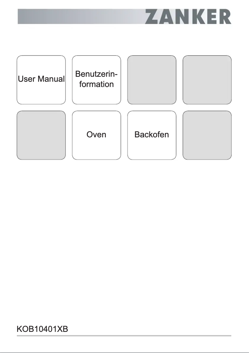 Page n°1 - Manuel utilisateur Zanker KOB10401XB