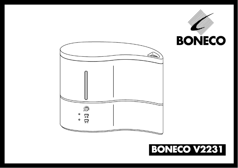 Page 1 de la notice Manuel utilisateur Boneco V2231