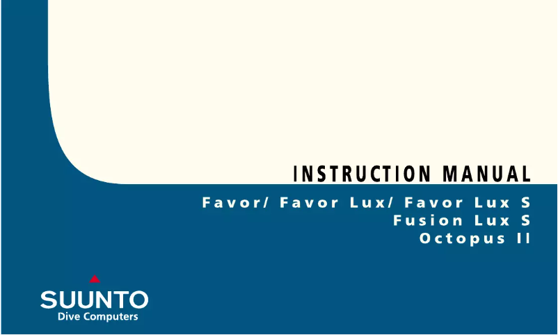 Page 1 de la notice Manuel utilisateur Suunto Fusion Lux S