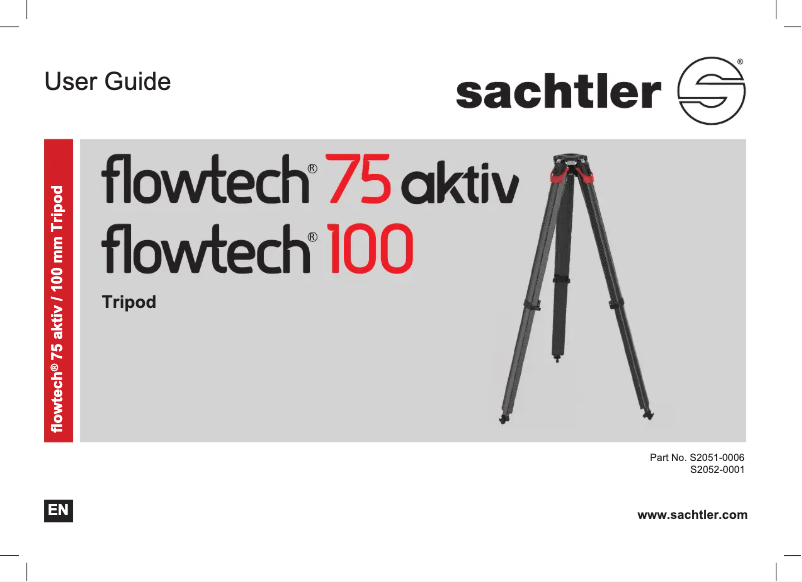Page n°1 - Manuel utilisateur Sachtler flowtech 100 GS