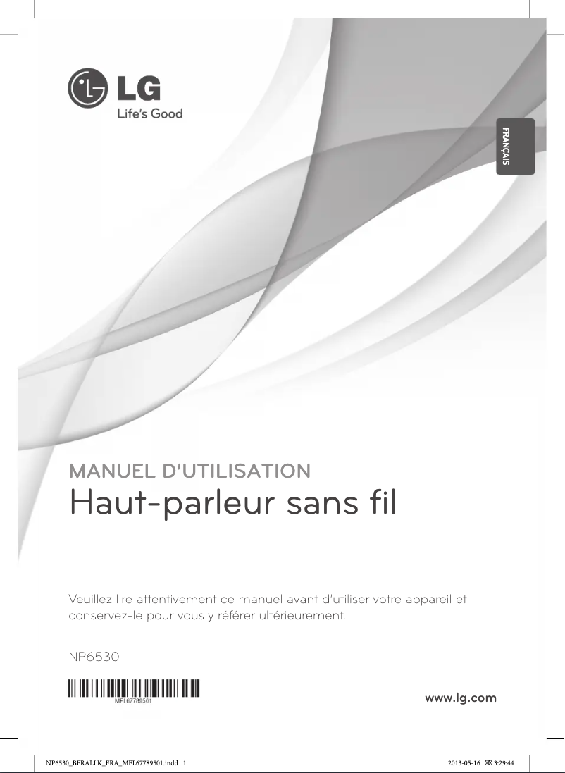 Page n°1 - Manuel utilisateur LG NP6530