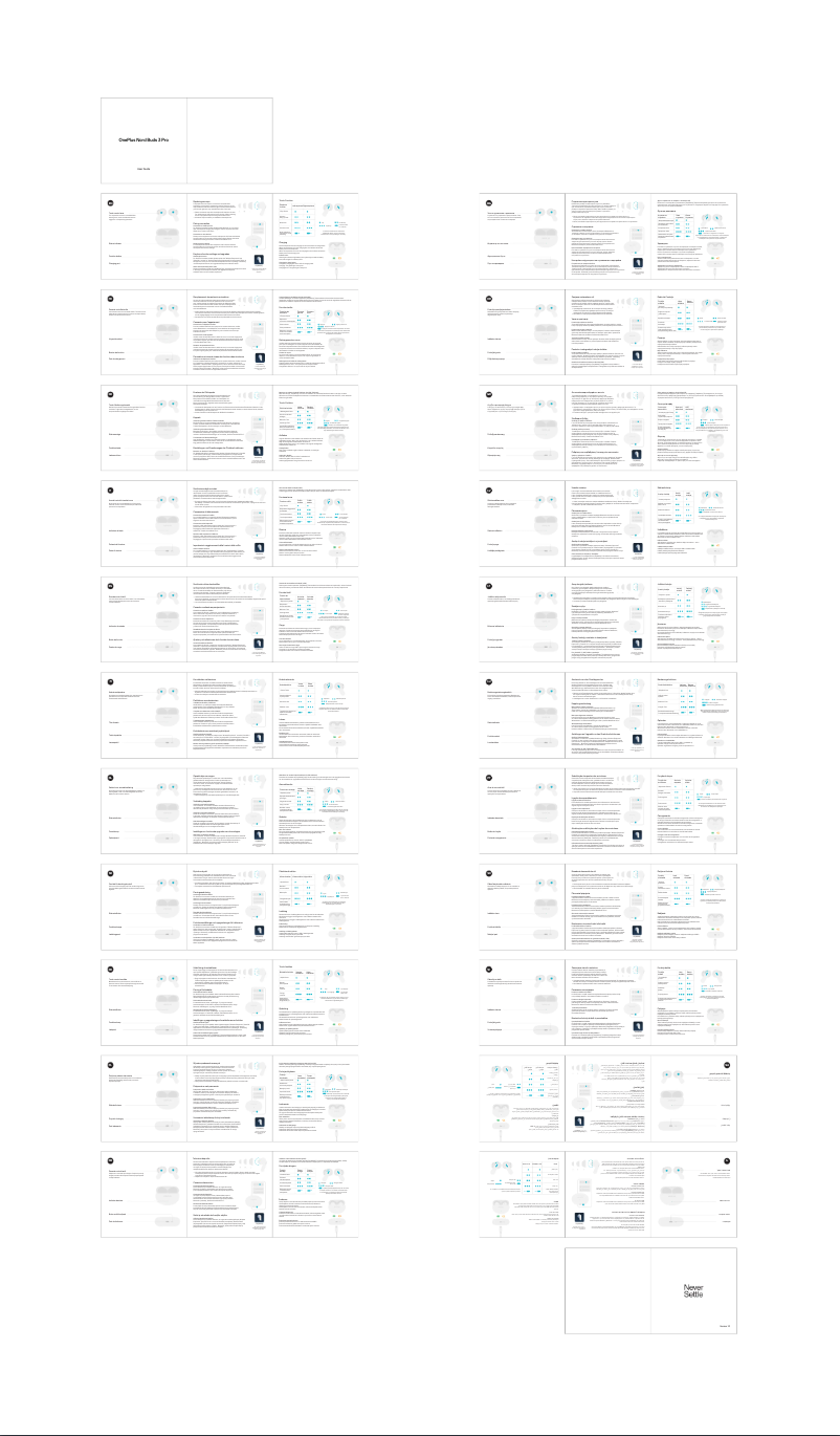 Page 1 de la notice Manuel utilisateur OnePlus Nord Buds 3 Pro