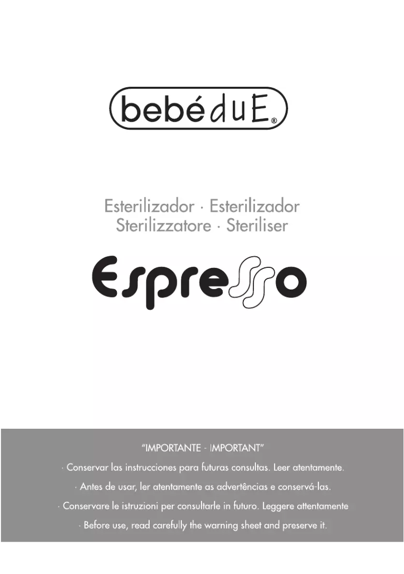 Page n°1 - Manuel utilisateur Bebé Due Espresso