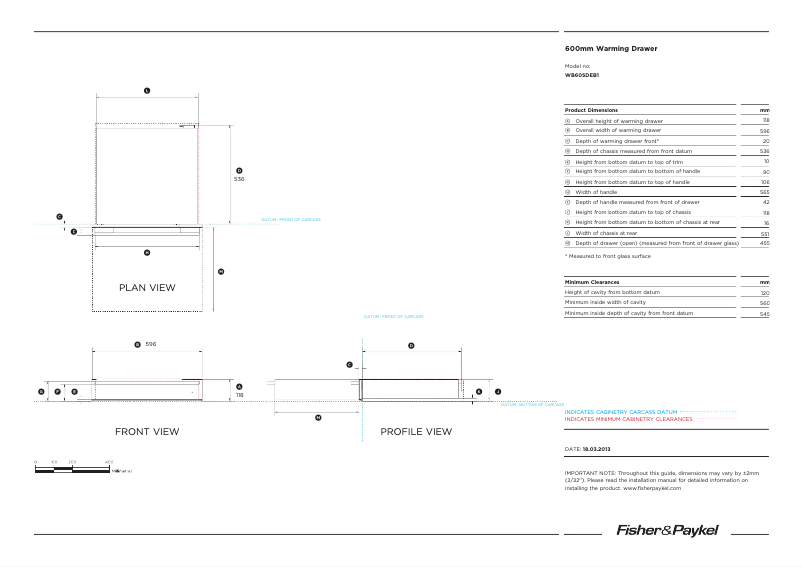 Image de la première page du manuel de l'appareil WB60SDEB1