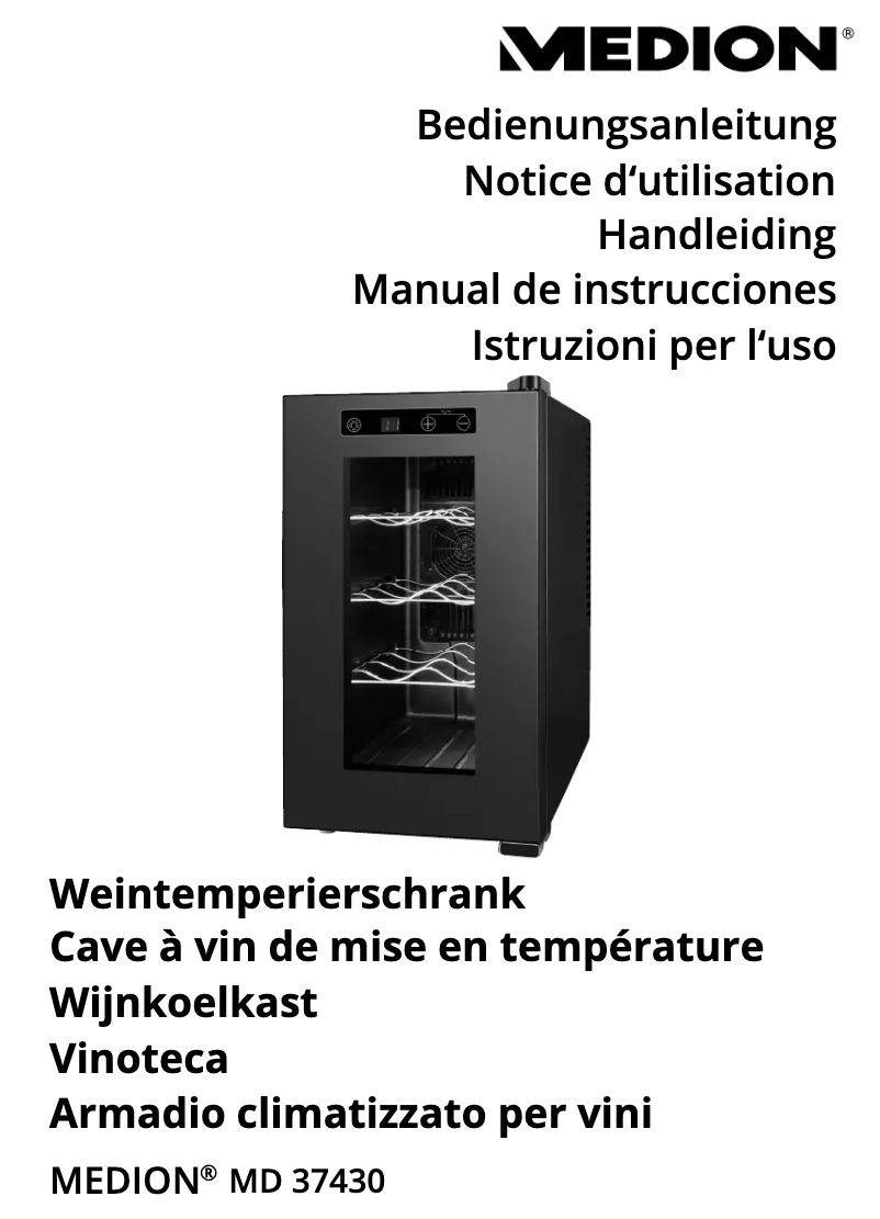 Image de la première page du manuel de l'appareil MD 37430