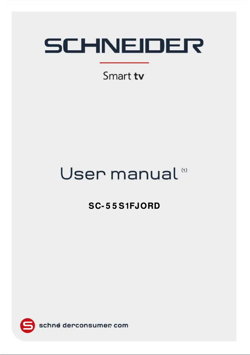 Image de la première page du manuel de l'appareil SC55S1FJORD