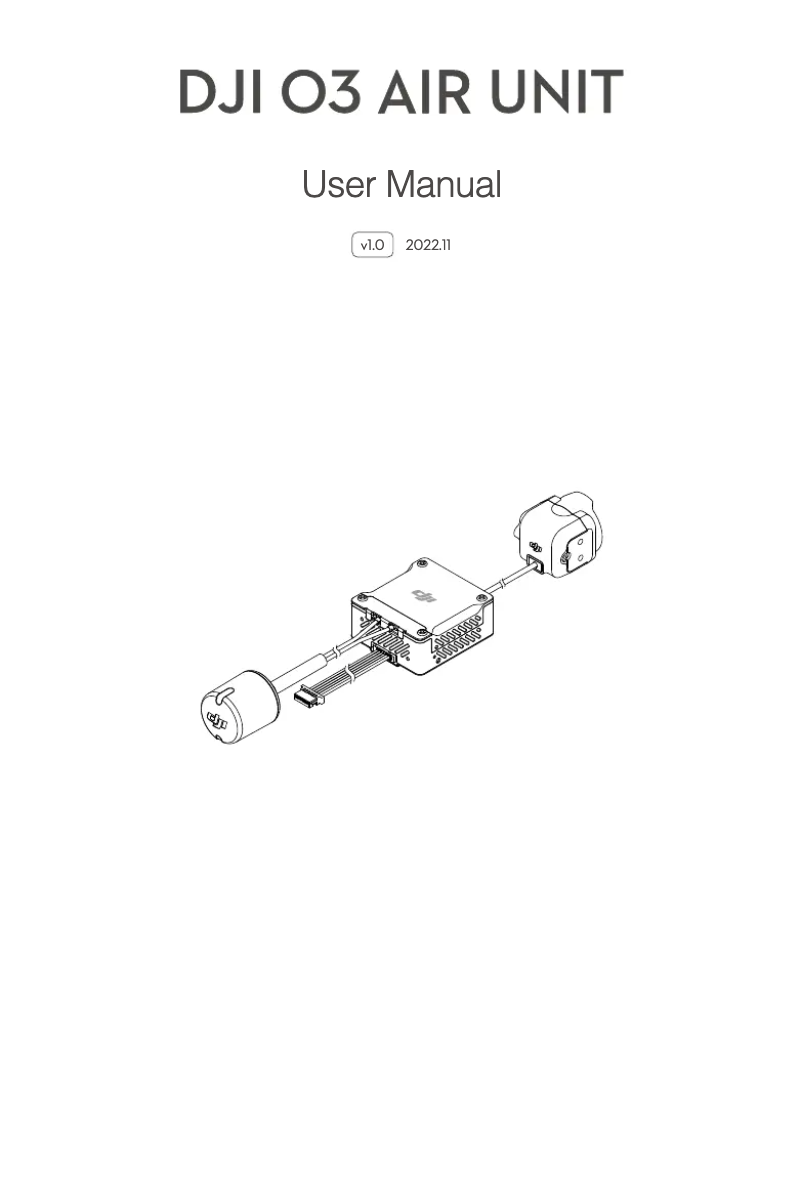 Page n°1 - Manuel utilisateur DJI O3 Air Unit