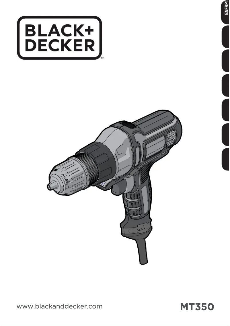 Page n°1 - Manuel utilisateur Black & Decker MT350