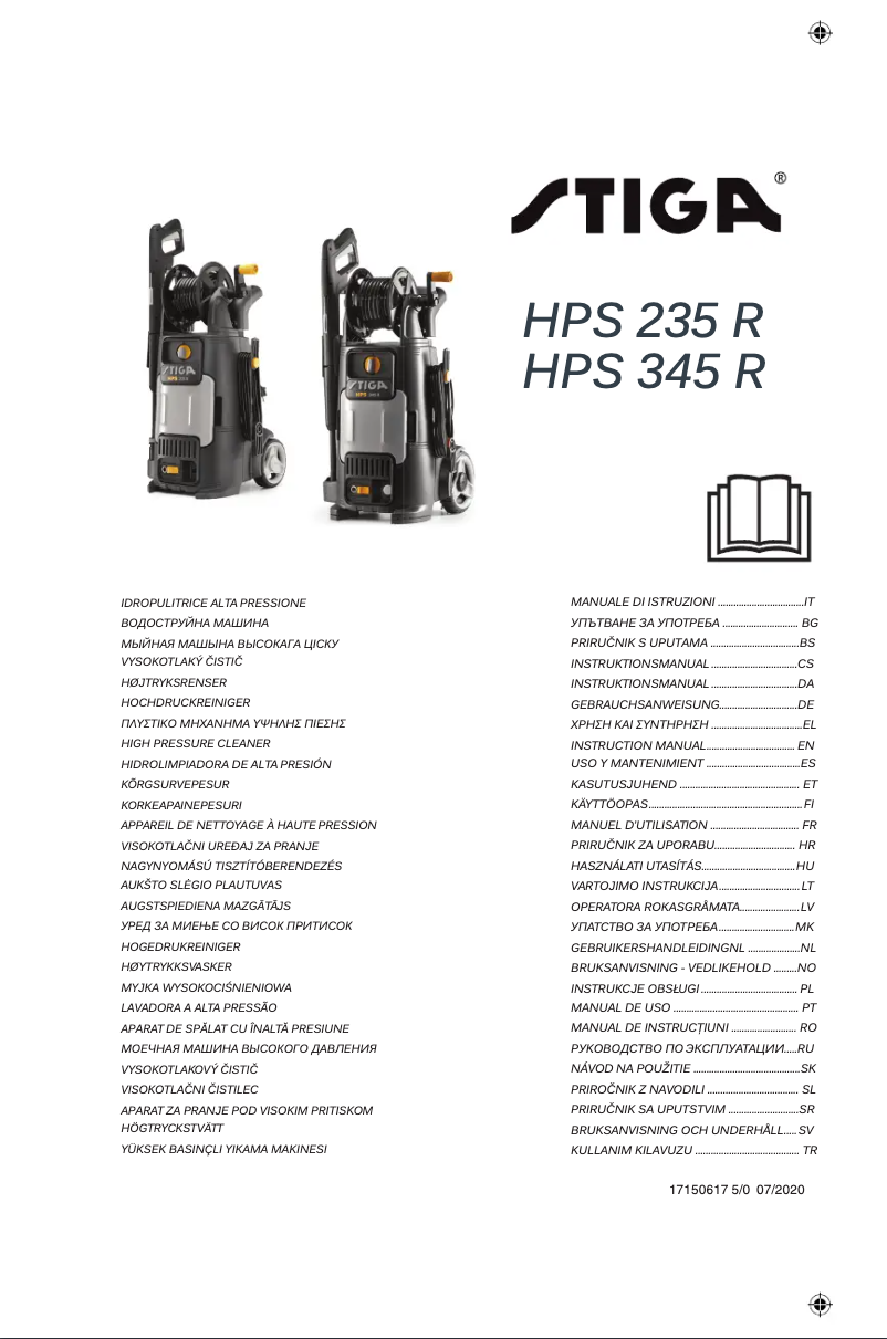 Page n°1 - Manuel utilisateur Stiga HPS 235 R