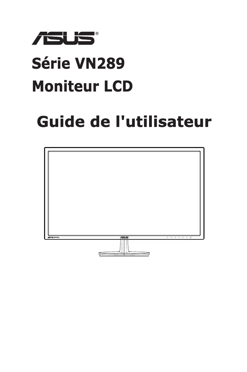 Page 1 de la notice Manuel utilisateur Asus VN289H