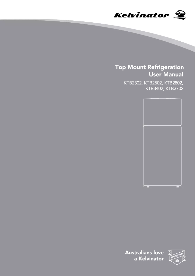 Page n°1 - Mode d'emploi Kelvinator KTB2502WA