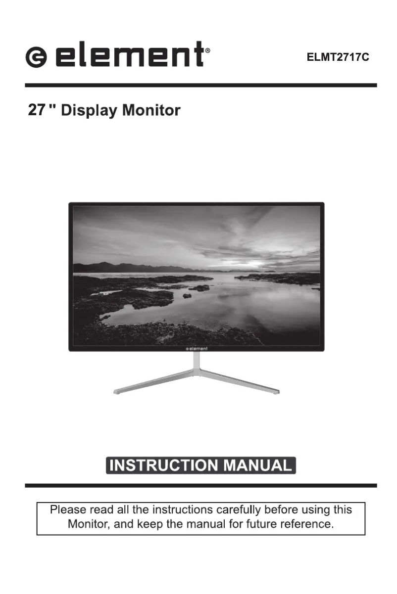 Image de la première page du manuel de l'appareil ELMT2717C