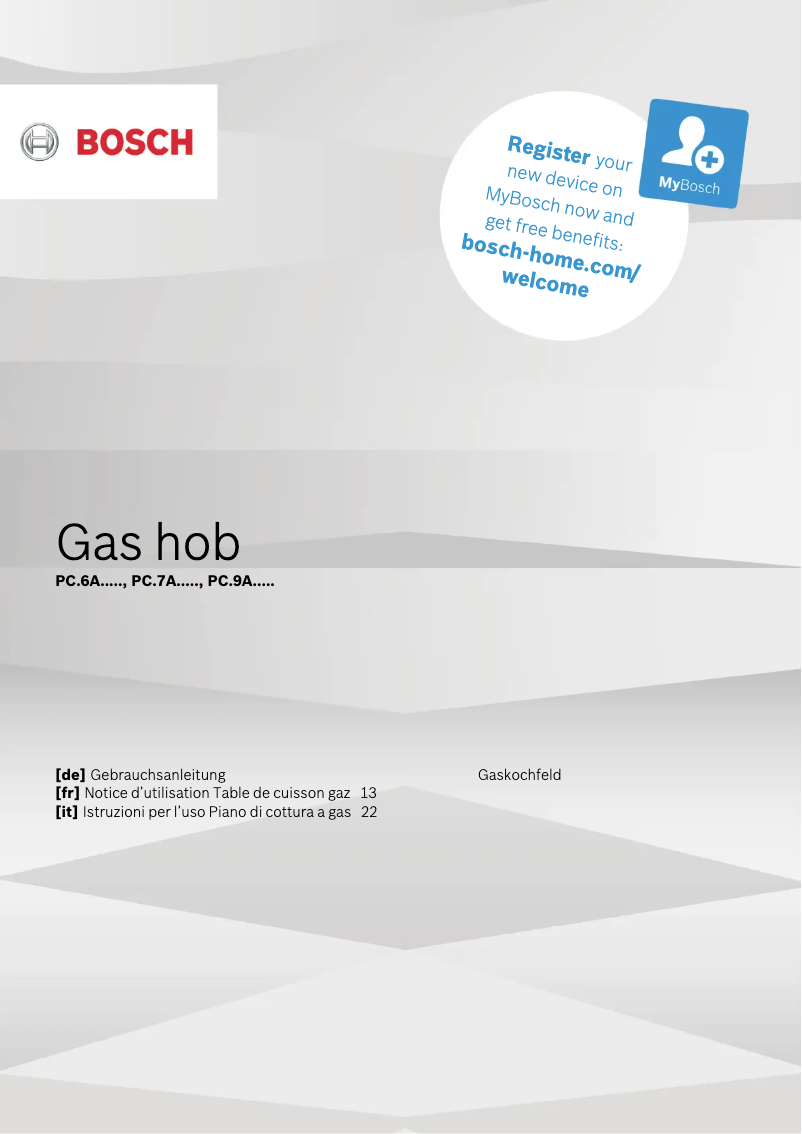 Page 1 de la notice Manuel utilisateur Bosch Serie 6 PCS7A5M90