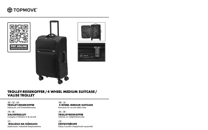 Page n°1 - Manuel utilisateur Topmove IAN 331734