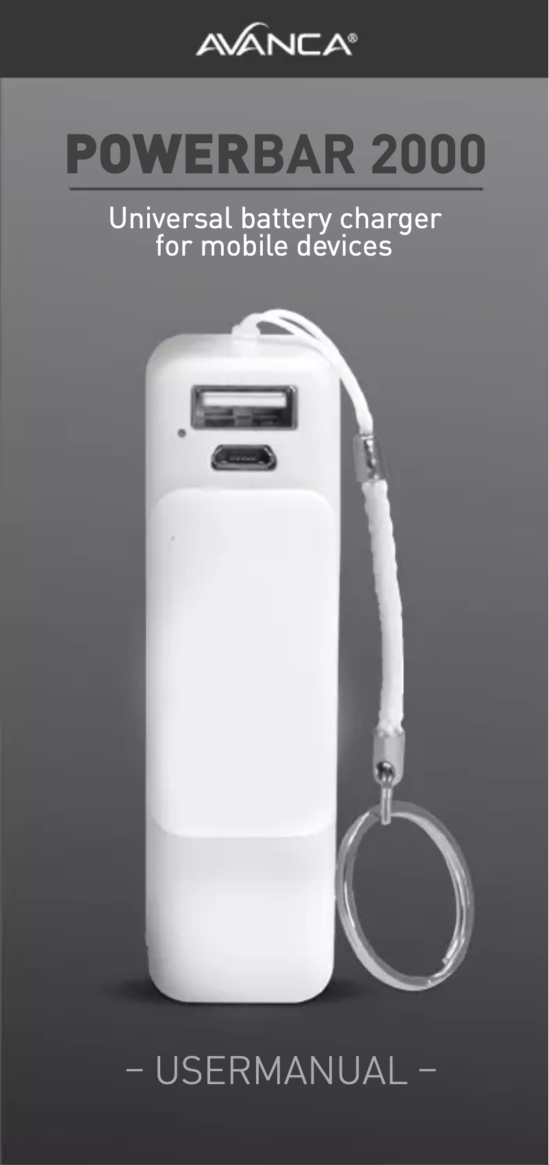 Page 1 de la notice Manuel utilisateur Avanca Powerbar 2000
