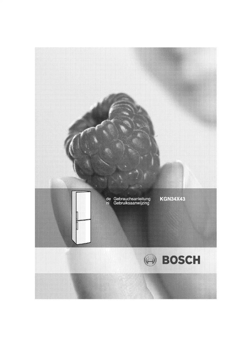 Page n°1 - Manuel utilisateur Bosch KGN34X43