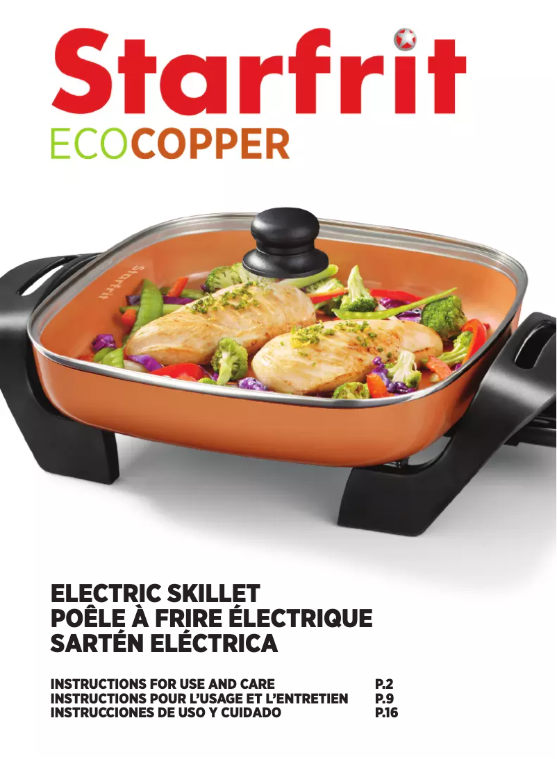 Page n°1 - Manuel utilisateur Starfrit 024411-002-0000