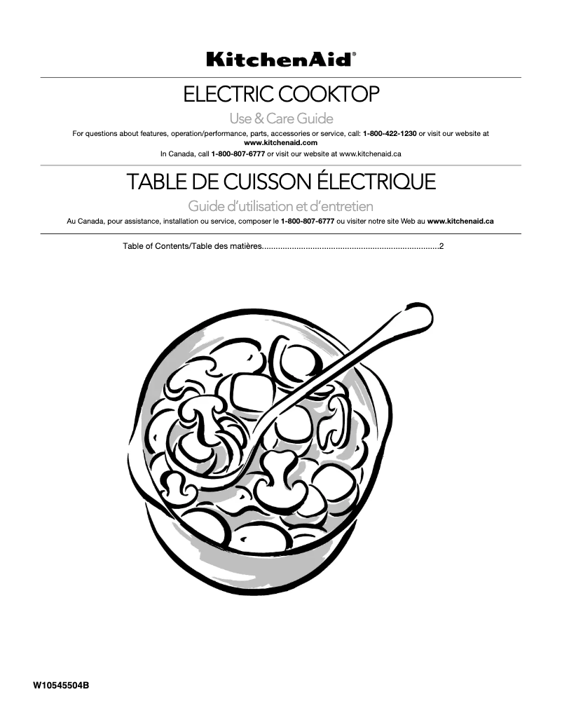 Page n°1 - Manuel utilisateur KitchenAid KECC667BSS