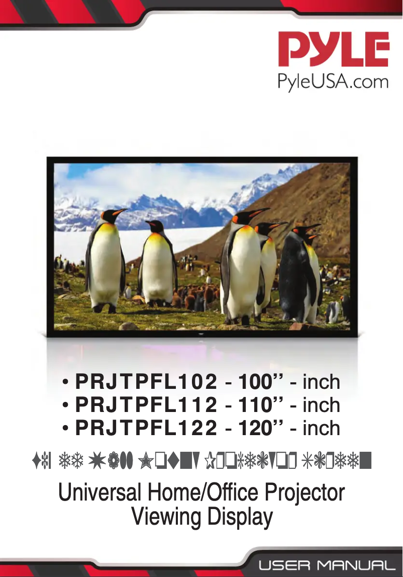 Image de la première page du manuel de l'appareil PRJTPFL102