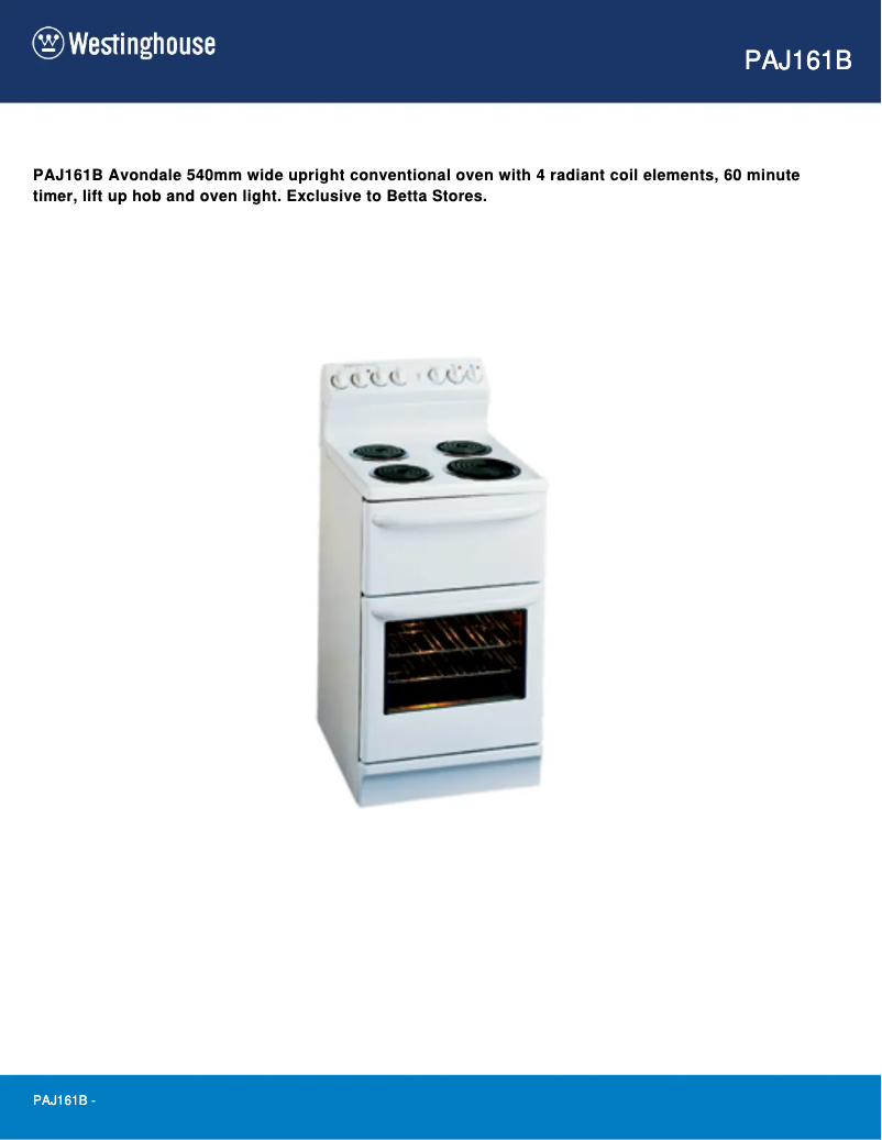 Image de la première page du manuel de l'appareil PAJ161B