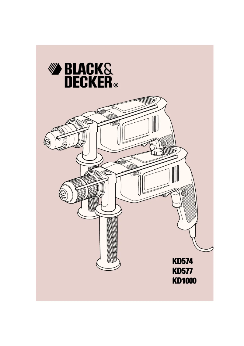Page n°1 - Manuel utilisateur Black & Decker KD1000K