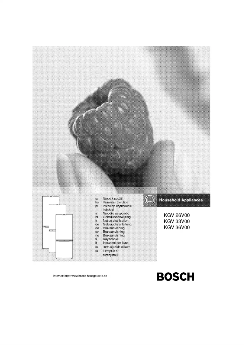 Page n°1 - Manuel utilisateur Bosch KGV33V00