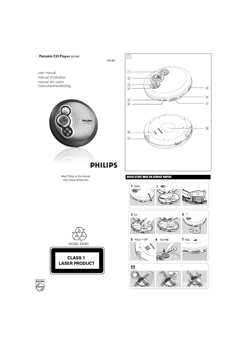 Page n°1 - Manuel utilisateur Philips AX2400