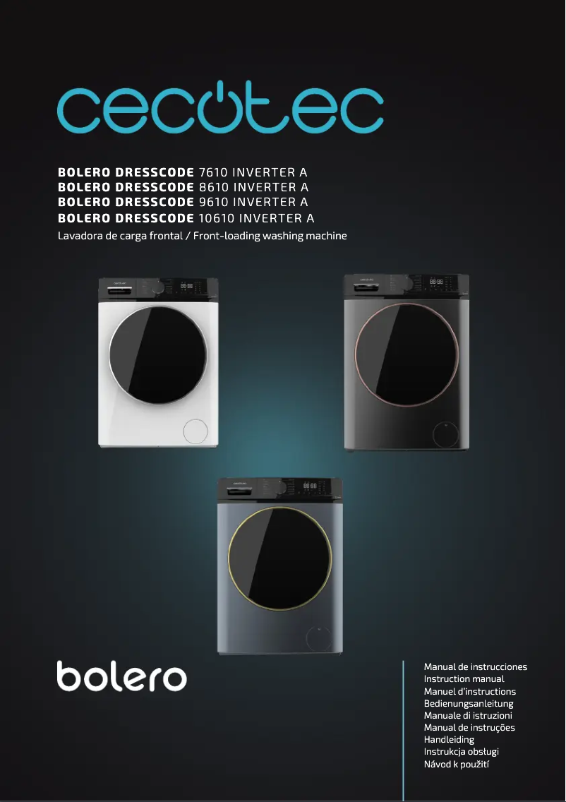 Page 1 de la notice Manuel utilisateur Cecotec Bolero DressCode 10610 Inverter A