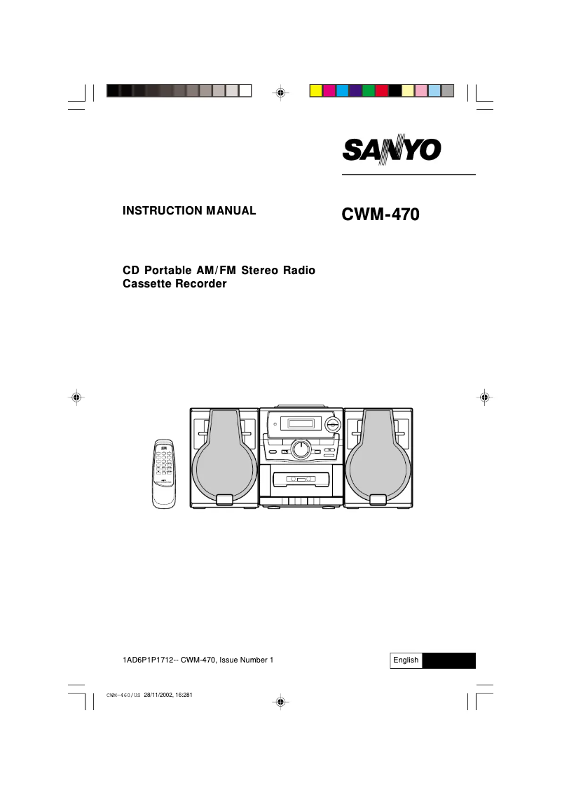 Page n°1 - Manuel utilisateur Sanyo CWM-470