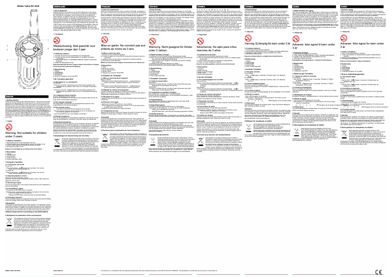 Image de la première page du manuel de l'appareil RC-6430