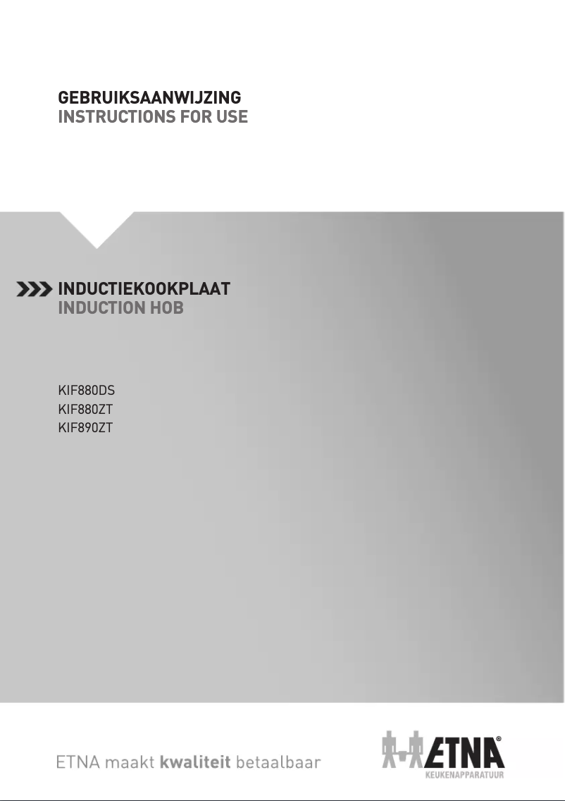 Page n°1 - Manuel utilisateur Etna KIF880DS