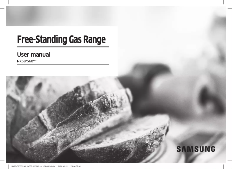 Page 1 de la notice Manuel utilisateur Samsung NX58N5605SS
