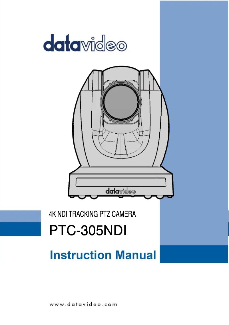 Page n°1 - Manuel utilisateur DataVideo PTC-305NDI