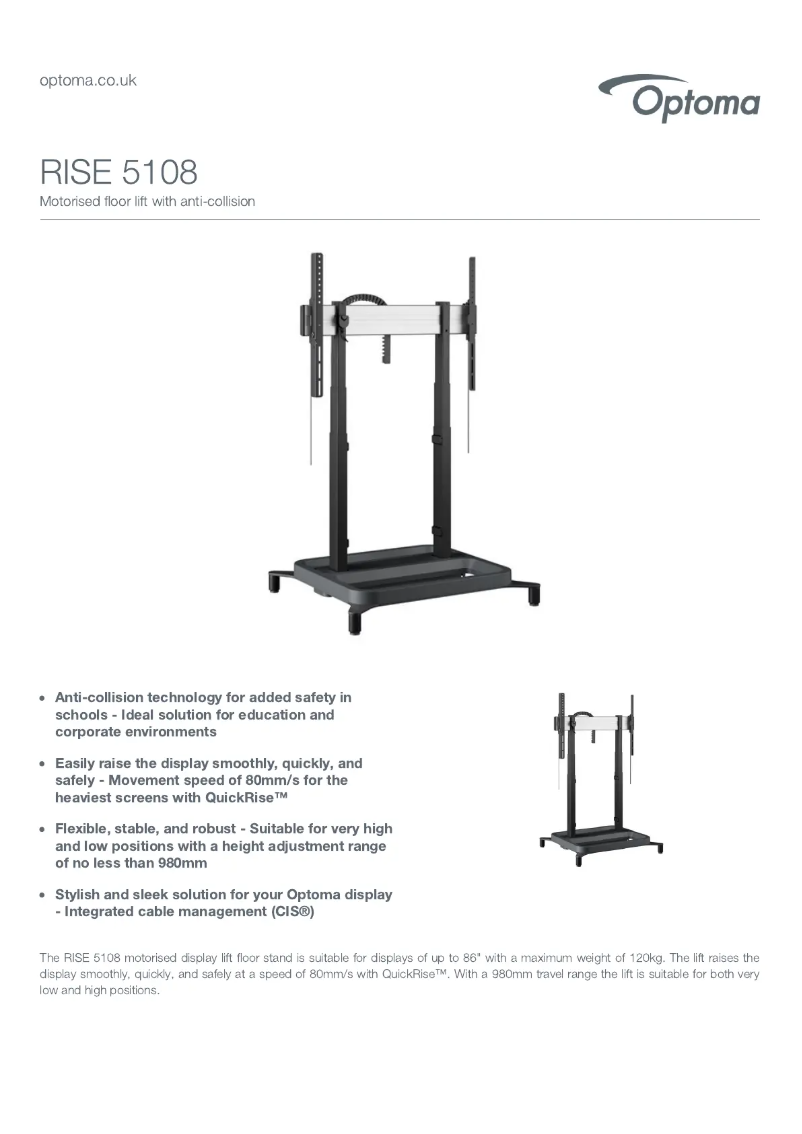 Image de la première page du manuel de l'appareil RISE 5108
