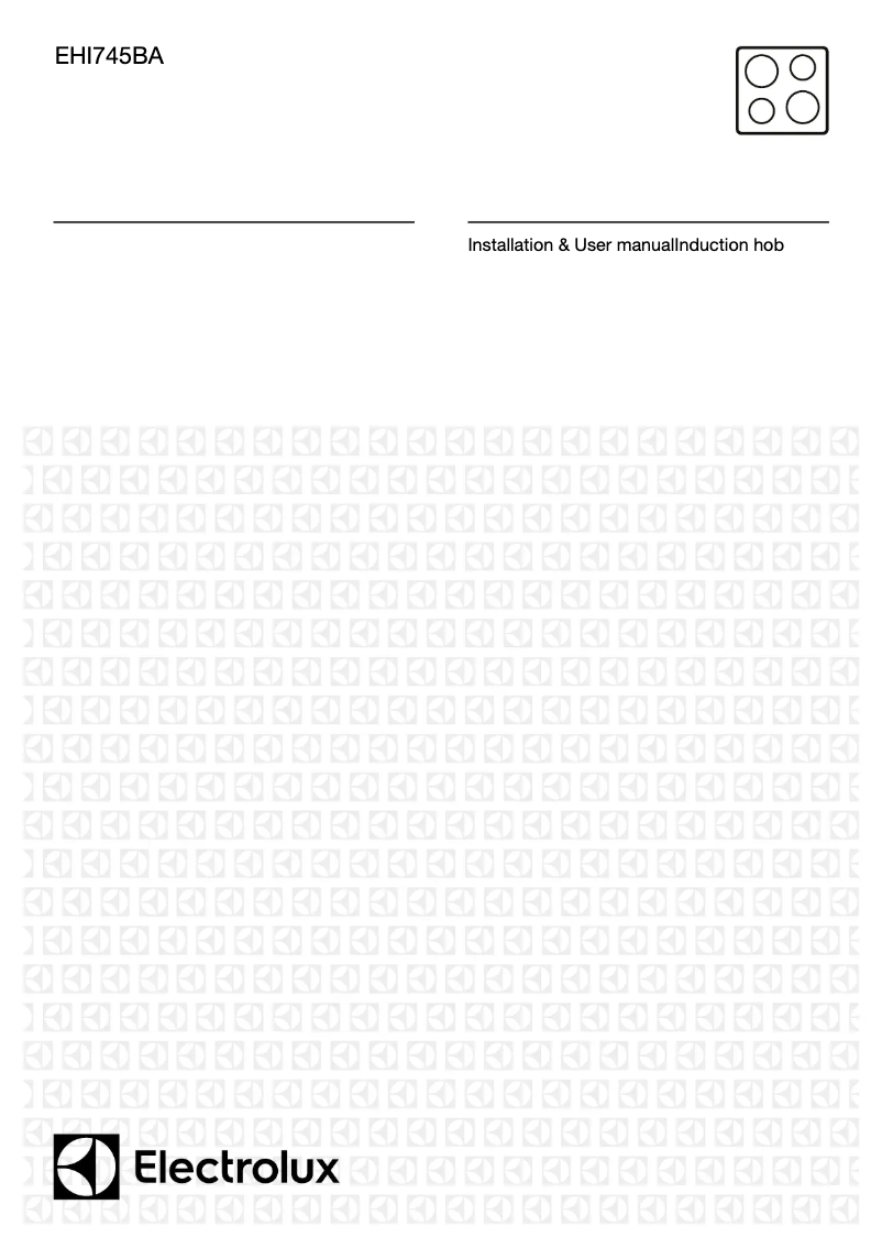 Page 1 de la notice Manuel utilisateur Electrolux EHI745BA