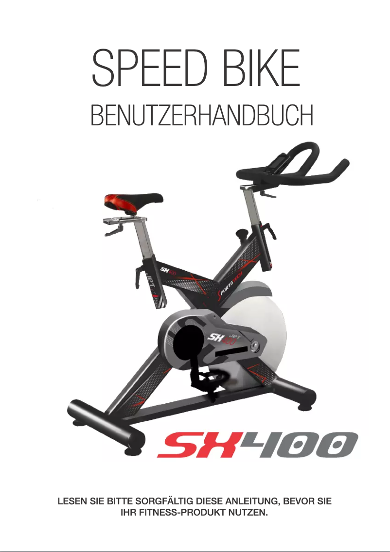 Page 1 de la notice Manuel utilisateur Sportstech SX400