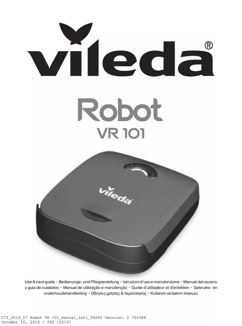 Image de la première page du manuel de l'appareil VR 101