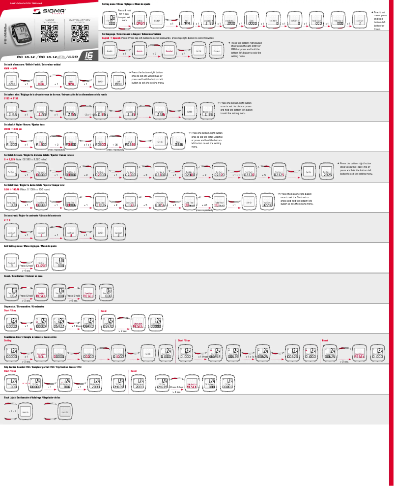 Imagen de la primera página del manual del dispositivo BC 16.12