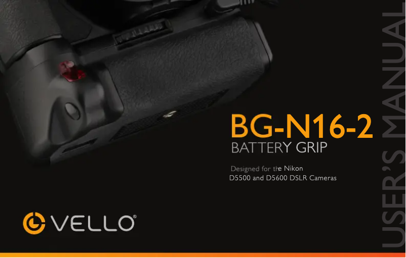 Page 1 de la notice Manuel utilisateur Vello BG-N16-2
