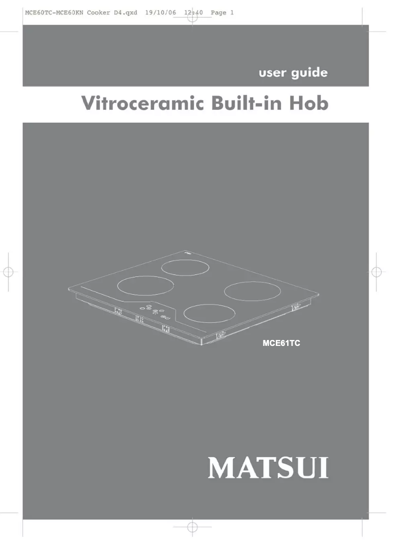 Página 1 del manual Manual de usuario Matsui MCE61TC