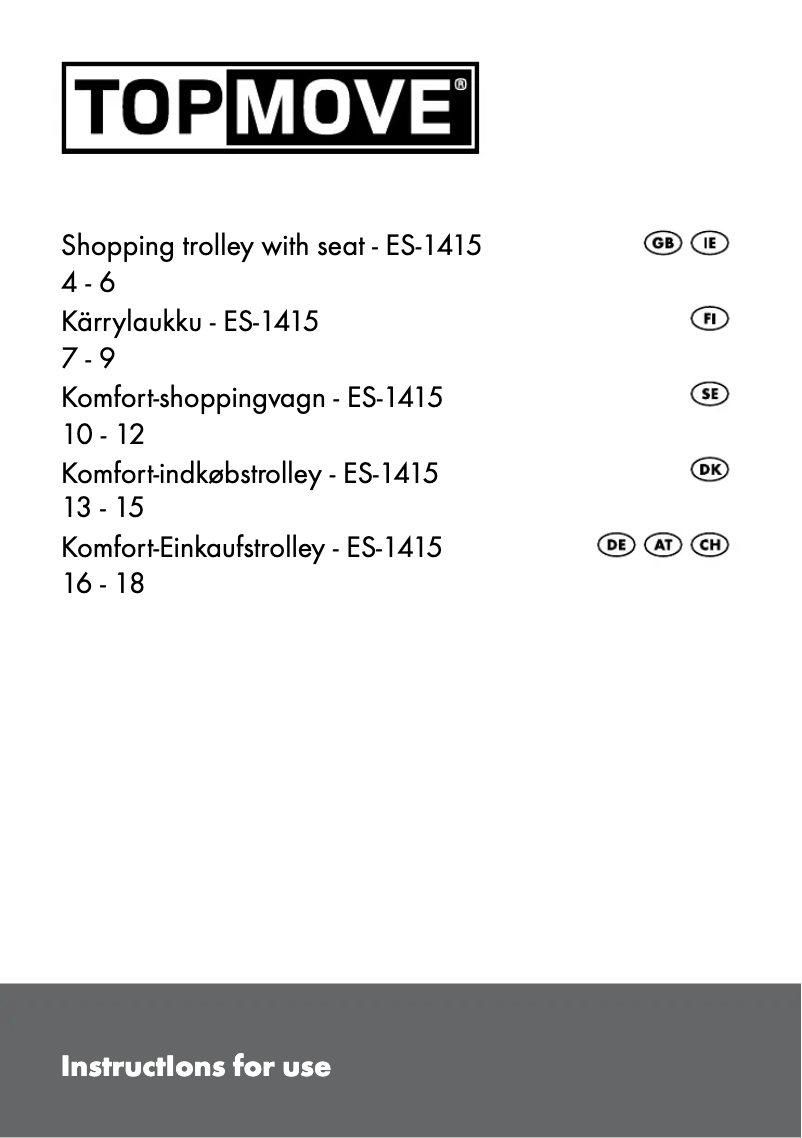 Page n°1 - Manuel utilisateur Topmove IAN 61489