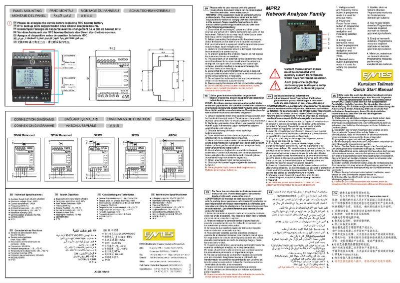Page 1 de la notice Guide de démarrage rapide ENTES MPR-25S-22