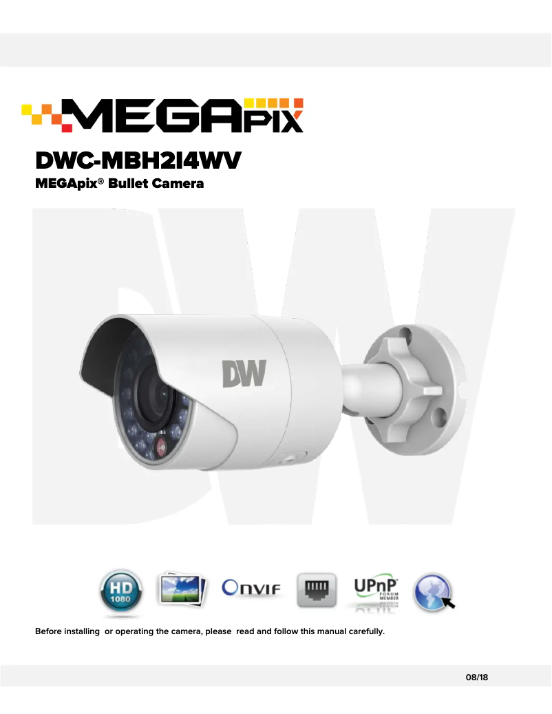 Page n°1 - Manuel utilisateur Digital Watchdog MegaPix DWC-MBH2I4WV