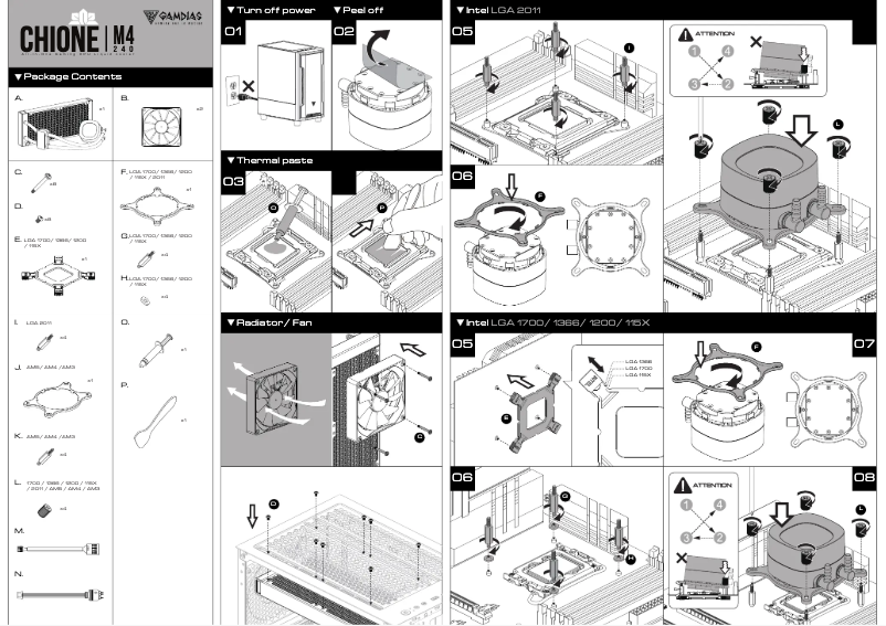Image de la première page du manuel de l'appareil Chione M4-240