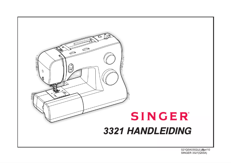 Page n°1 - Manuel utilisateur Singer Talent 3321