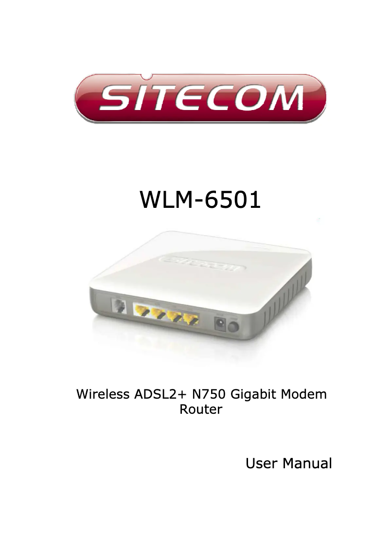Page n°1 - Manuel utilisateur Sitecom WLM-6501